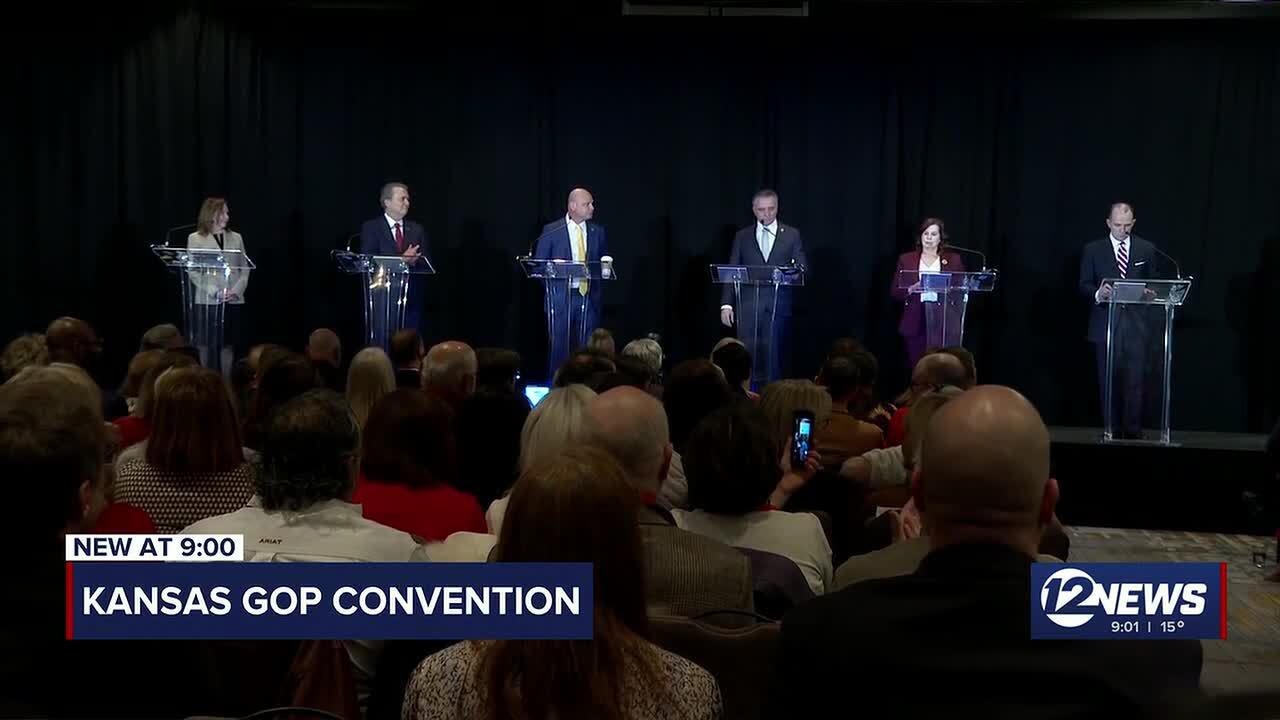 Kansas GOP gubernatorial candidates participate in first debate