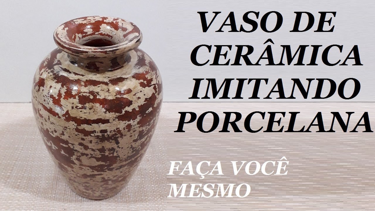 VASO DE CERAMICA IMITANDO PORCELANA @luci buzo