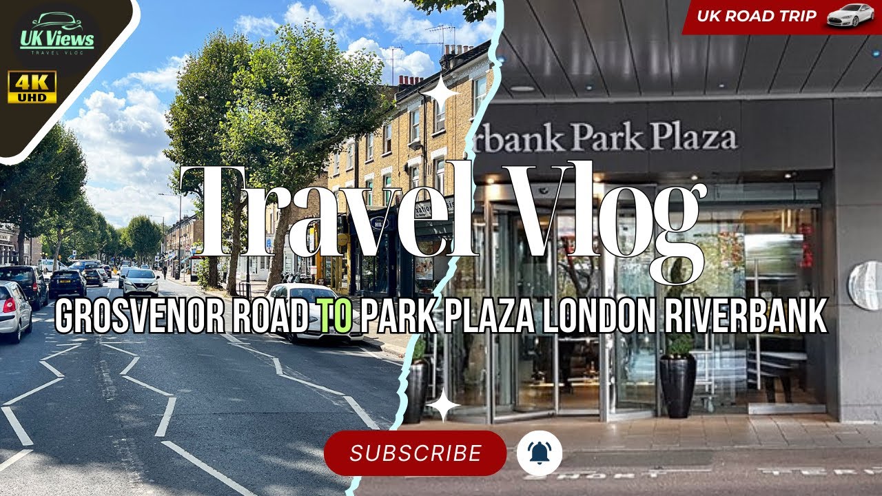 Park Plaza London Riverbank hotel from Grosvenor Rd  driving vlog #travel #trending