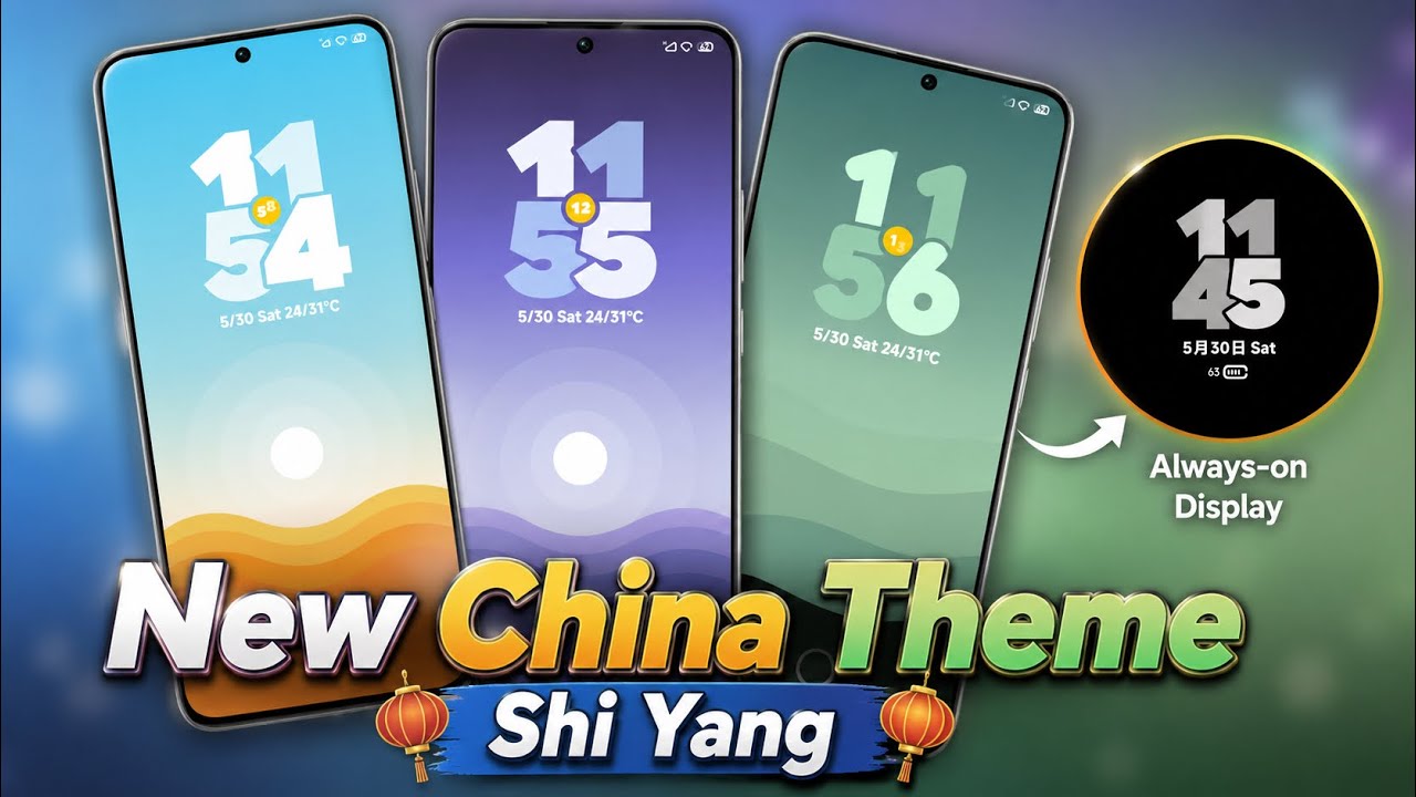 New China Theme Pack &ldquo;Shi Yang&rdquo; For Xiaomi Global Devices