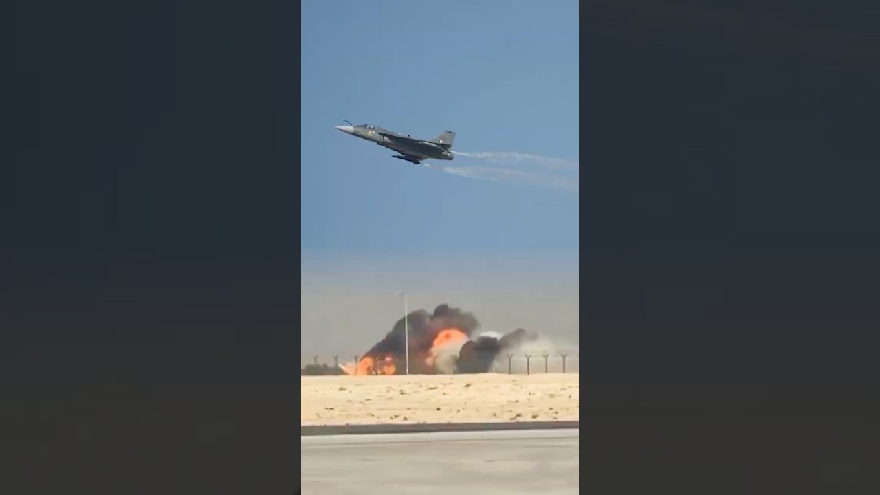 Indian Fighter Jet Crashes in Dubai Air Show Display