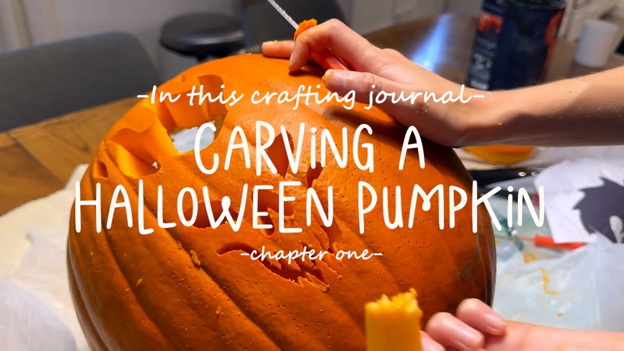 Carve a Halloween Lord of the Rings themed pumpkin with me | Crafting Journals - Chapter #001