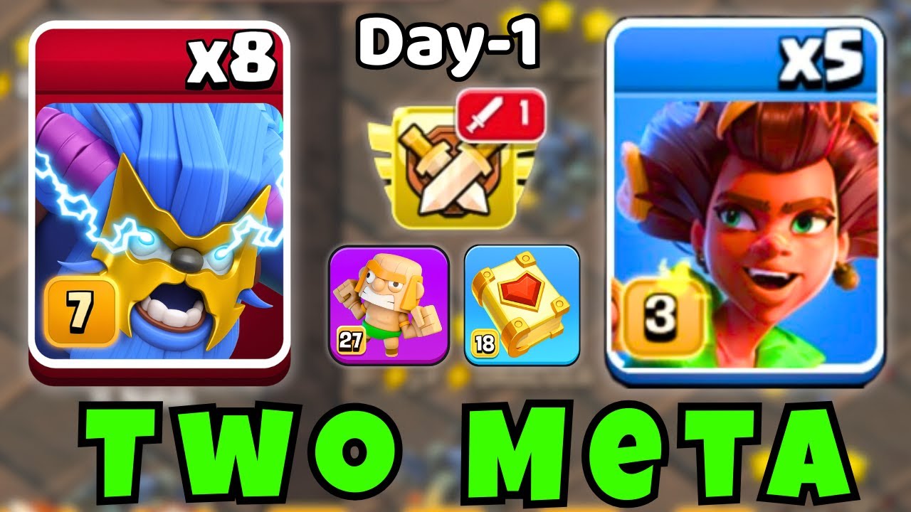 TH17 Super Yeti and Root Rider CWL Attack StrategyBest Attack Strategy in Clash of Clans!