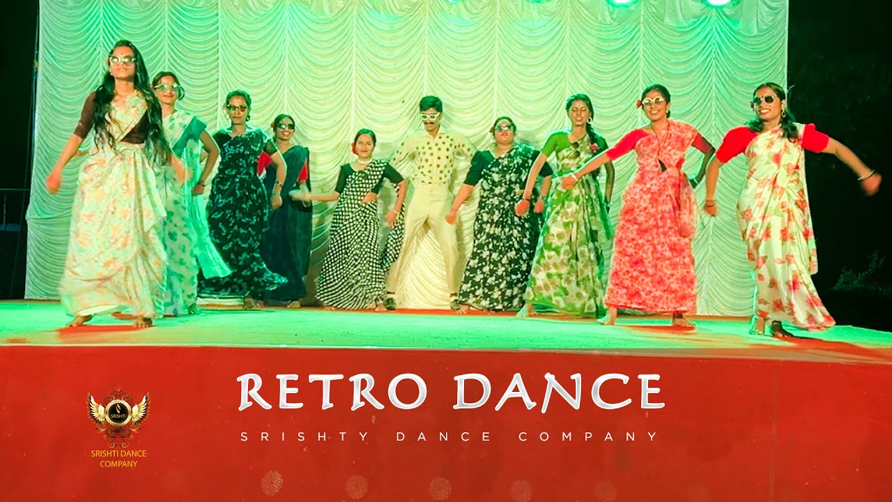 RETRO DANCE MALAYALAM | SRISHTY DANCE COMPANY | MAZHAVILLU | #mohanlal #sreenivasan #dance #adipoli