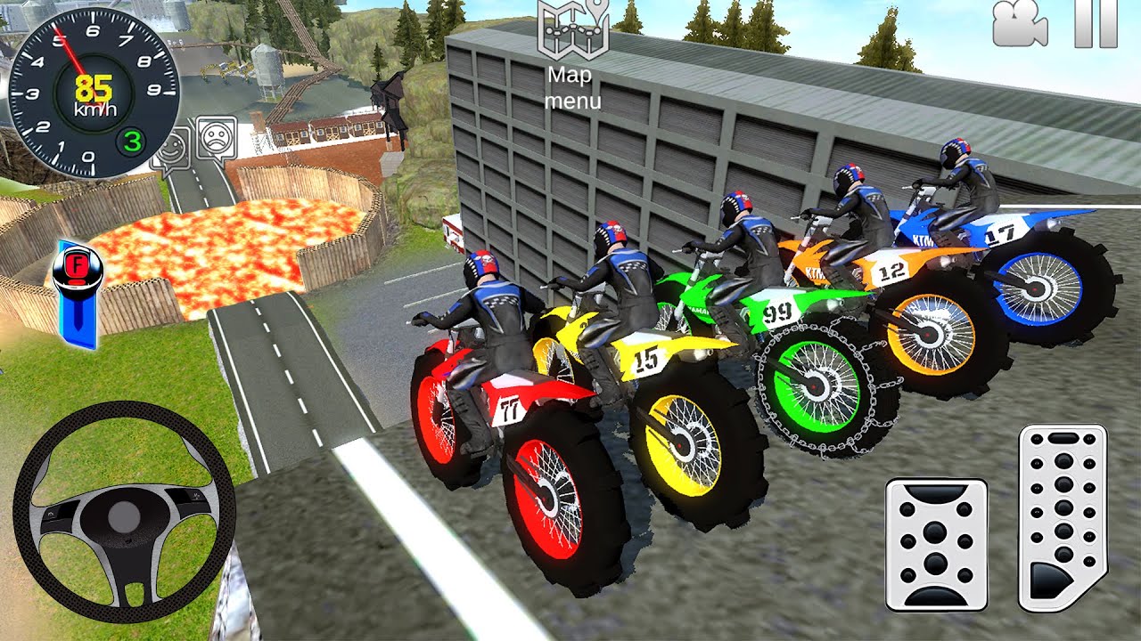 Mega Ramp Bike Racing Simulator 3D #2 - Off-Road Motocross Dirt Bike Stunt Racer - Android Gameplay