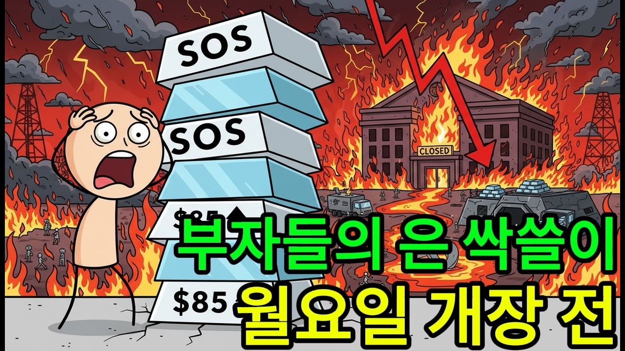 [토요일 밤 긴급] 월요일 개장 전 반드시 보십시오. 진짜 부자들이 주말에 조용히 은을 싹쓸이하는 소름 돋는 이유.