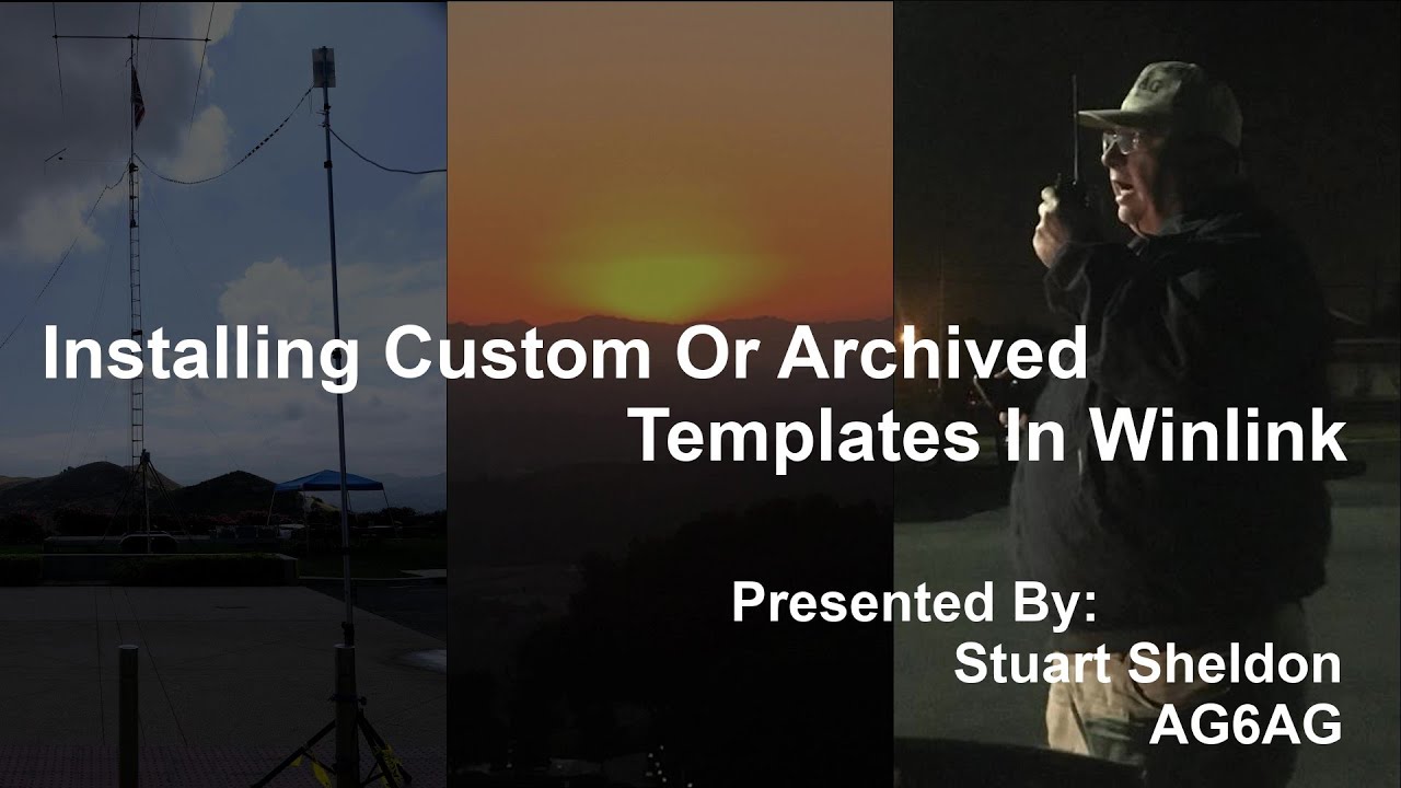 Installing Custom Or Archived Templates In Winlink