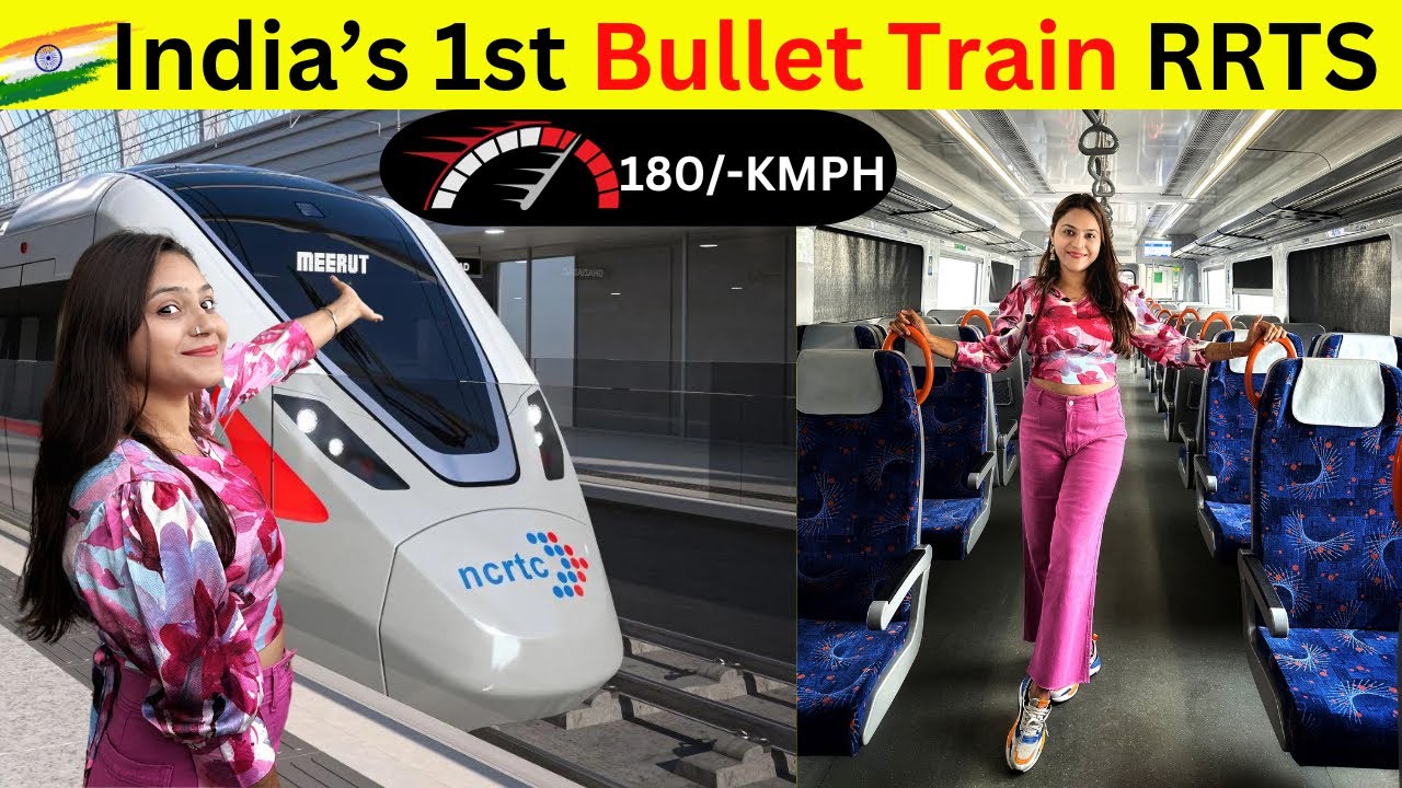 India’s First RapidX Train journey RRTS || Namo Bharat Rail || Delhi Meerut RRTS Train 🚂