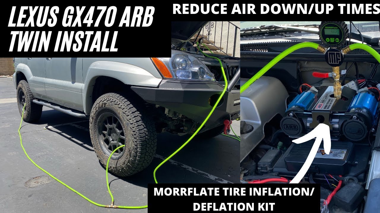 Lexus GX470 ARB Twin Compressor Install + MORRFLATE Multi-Tire Inflation/Deflation Kit