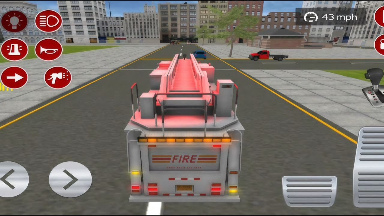 Fire Truck City Rescue Simulator - 911 US Emergency Fire Truck Driving 3D - Android Gameplay