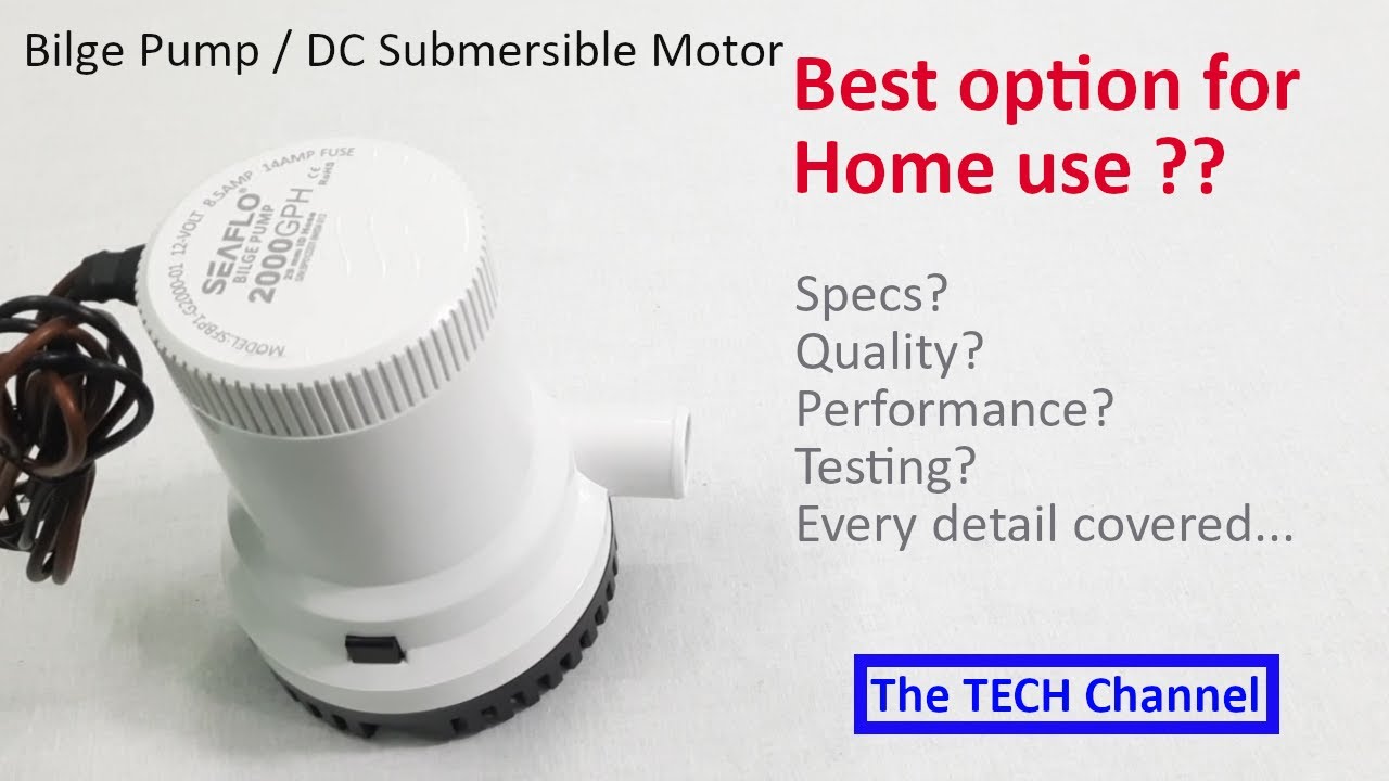 Seaflo DC Submersible Water Pump. A safer 12V alternative!