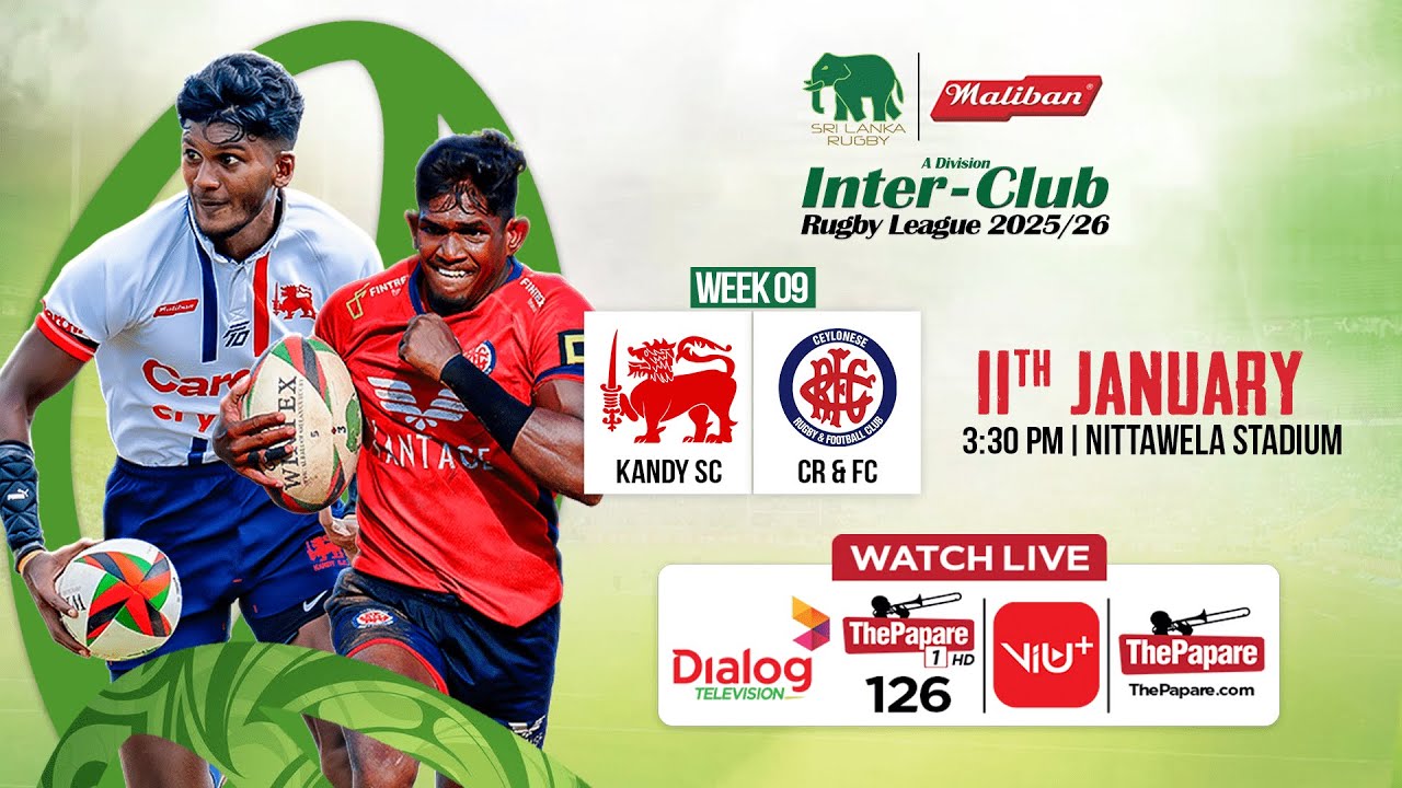 Kandy SC vs CR & FC - Maliban Inter-Club Rugby League 2025/26