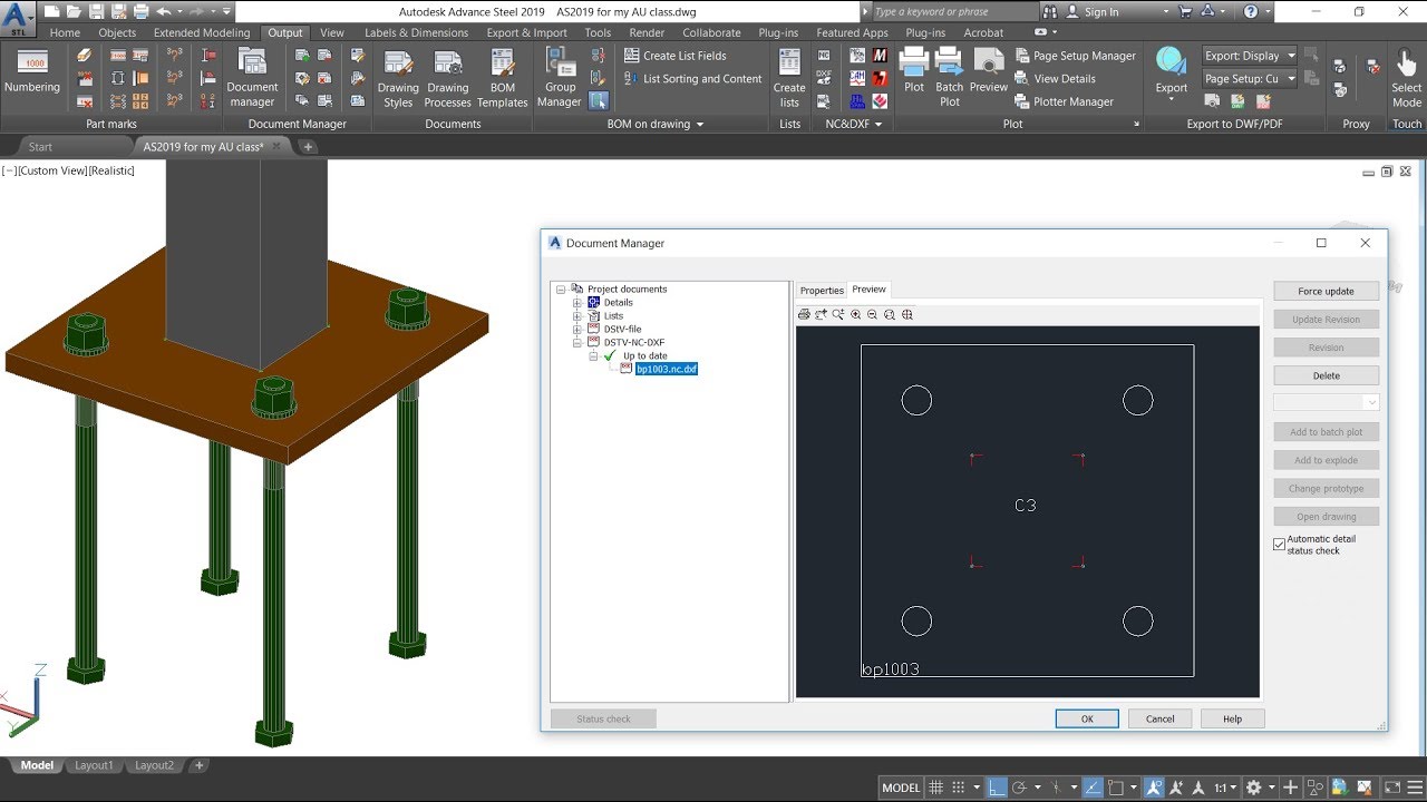 Advance Steel - Marking in NC files