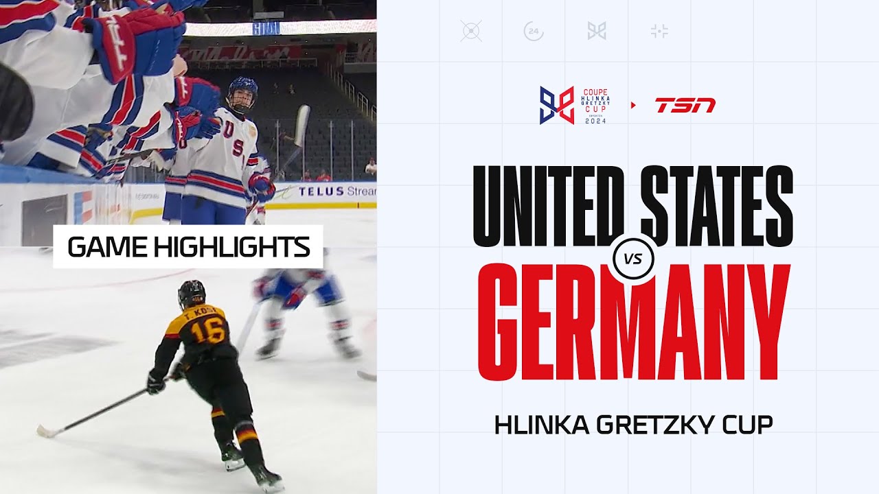 USA vs. Germany FULL HIGHLIGHTS -- 2024 Hlinka Gretzky Cup