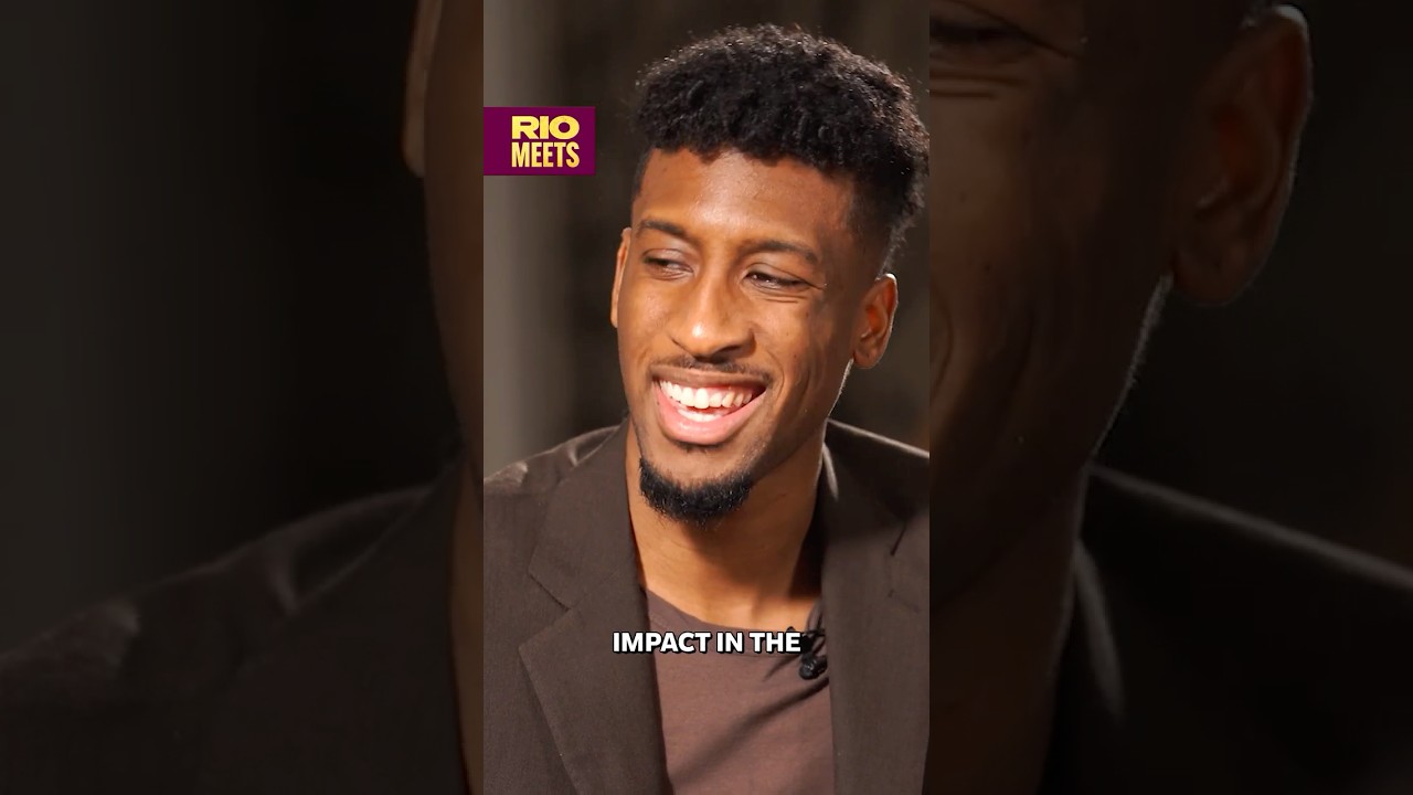 Harry Kane or Robert Lewandowski? 🎙️ Kingsley Coman #football #podcast #qatarairways
