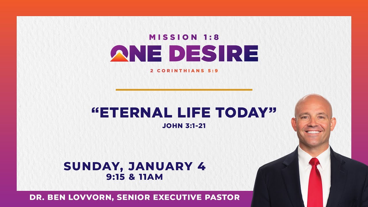 LIVE: First Dallas Worship | Eternal Life Today | Sunday, January 4, 2026 | 9:15am CT
