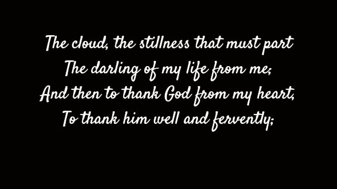 On the Death of Anne Bronte