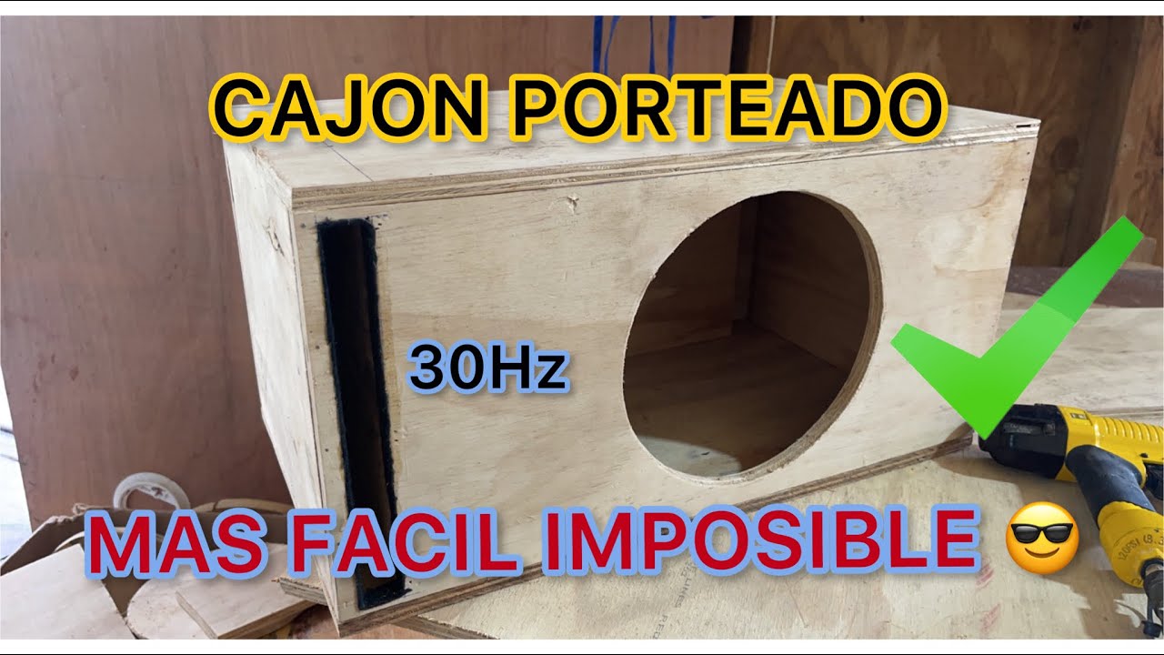 #porteado #caraudio #tutorial #making COMO HACER CAJON PORTEADO PARA BAJOS Subwoofer