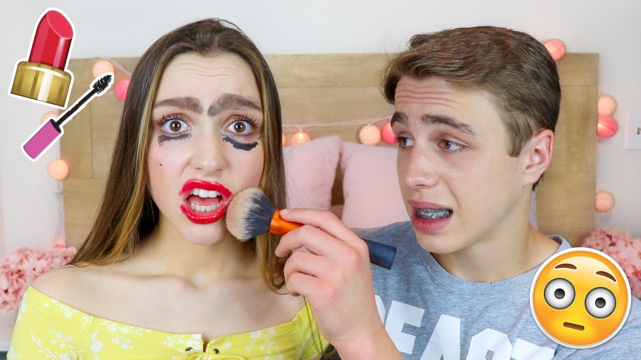 My Brother Does my Makeup!! Sydney Serena