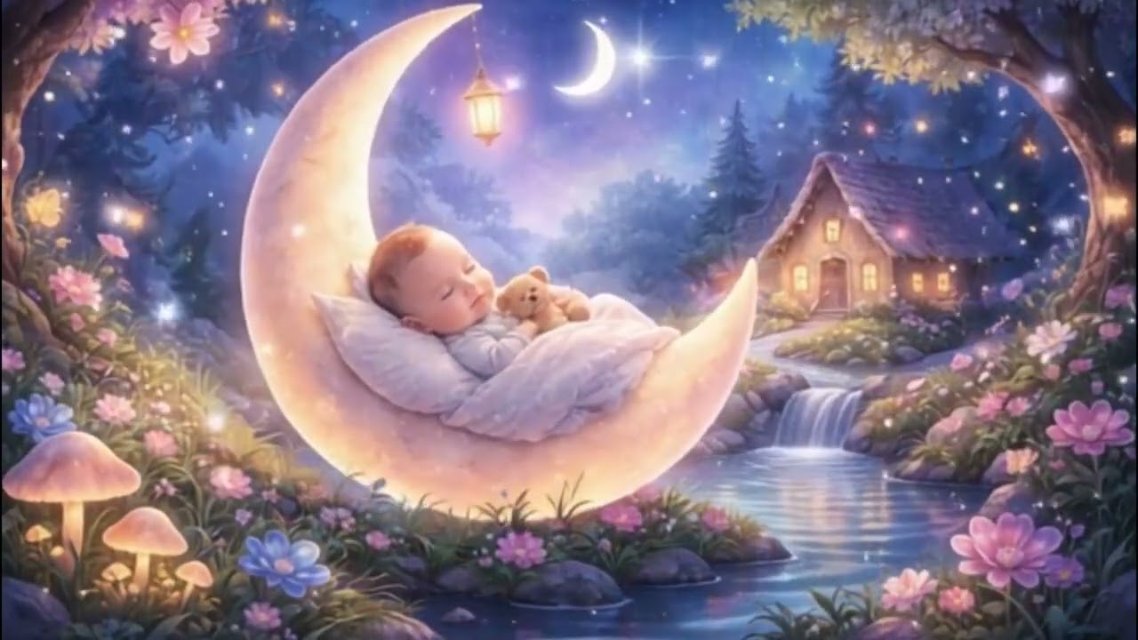 Deep Sleep Baby Lullaby 🌙 | Gentle Sleep Music for Newborns (1 Hour)