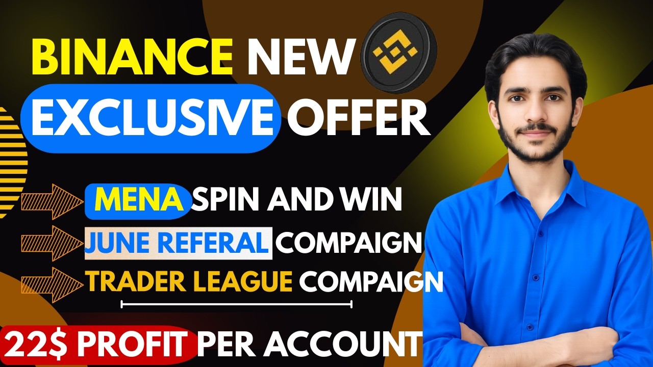 Binance Mena Spin And Win Campaign + June Trading Compaign live| 20$ Per Account Profit 🔥
