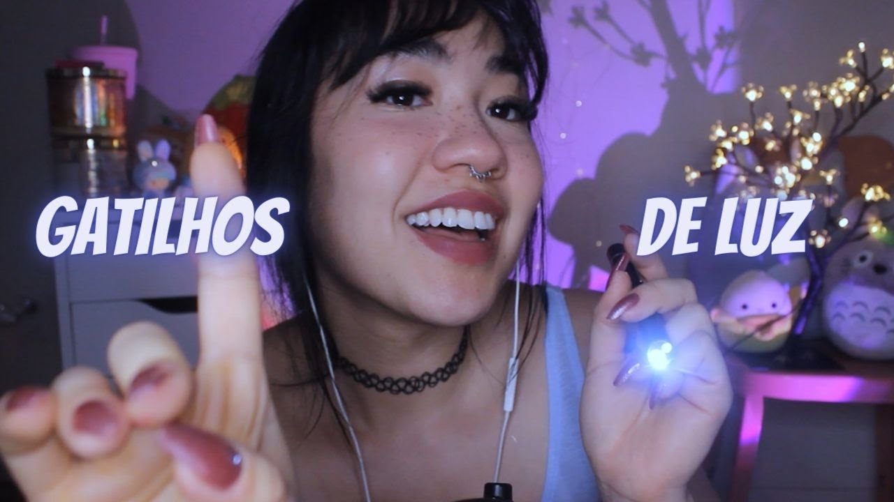 ASMR | Siga a LUZ de OLHOS FECHADOS (cansando seus olhos com instruções e light triggers)