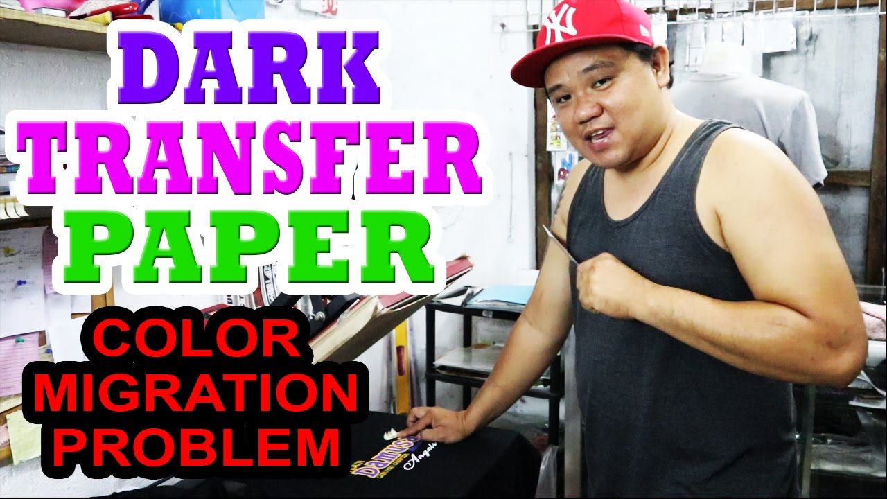How to avoid color migration in Dark Transfer Paper ( t shirt printing tutorial )