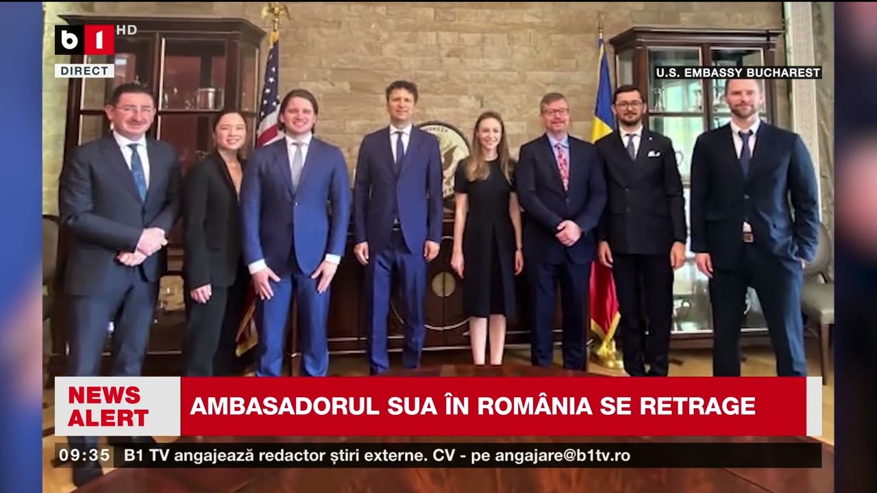 AMBASADORUL SUA ÎN ROMÂNIA SE RETRAGE_Știri B1TV_20 mai 2025
