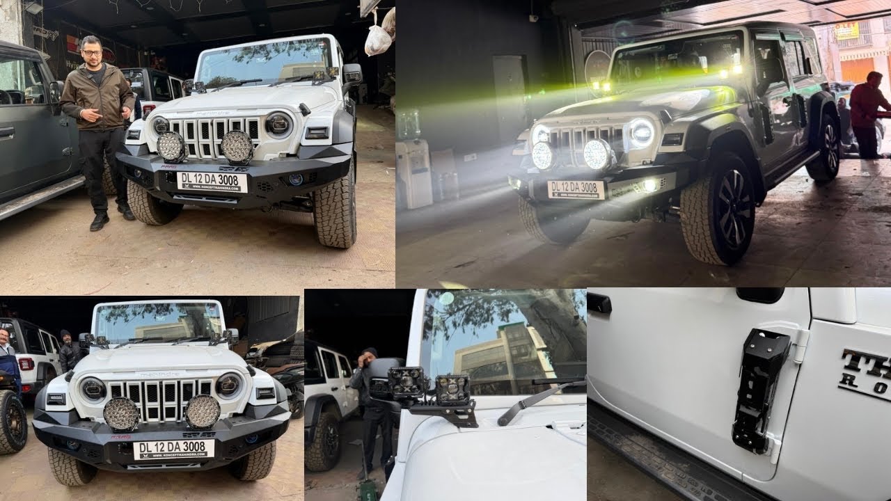 Mahindra Thar Roxx Extreme Lighting Setup Upgrade | Best Place For 4x4 Car Modification | Bharat Car