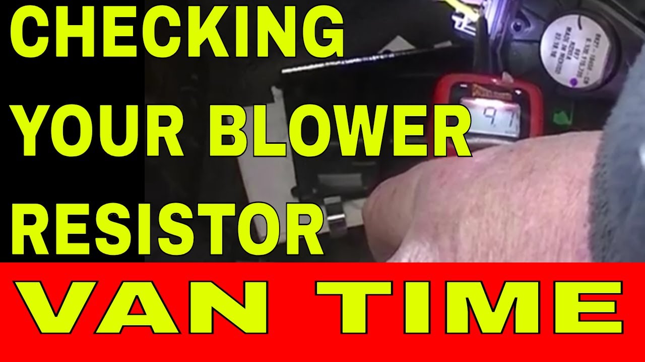 FORD TRANSIT Blower motor resistor check