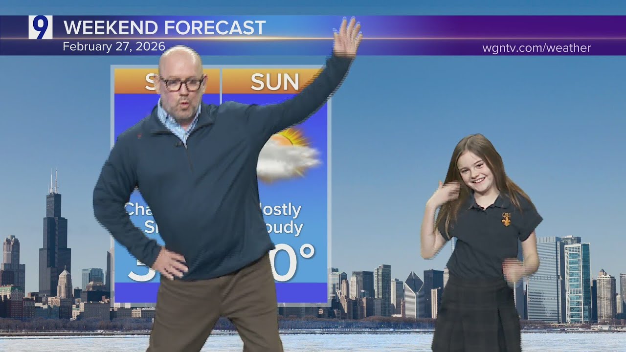 Adorable 4th grader reports Friday's weather forecast