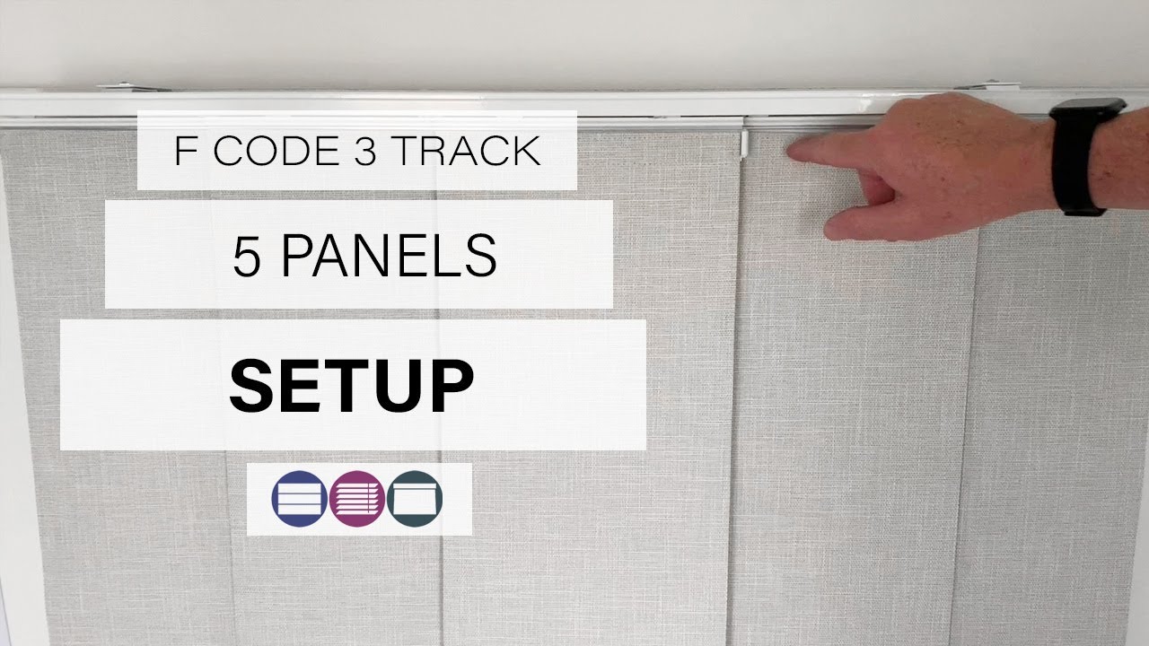 F Code 3 Track 5 Panels Set Up - Betta Blinds and Awnings