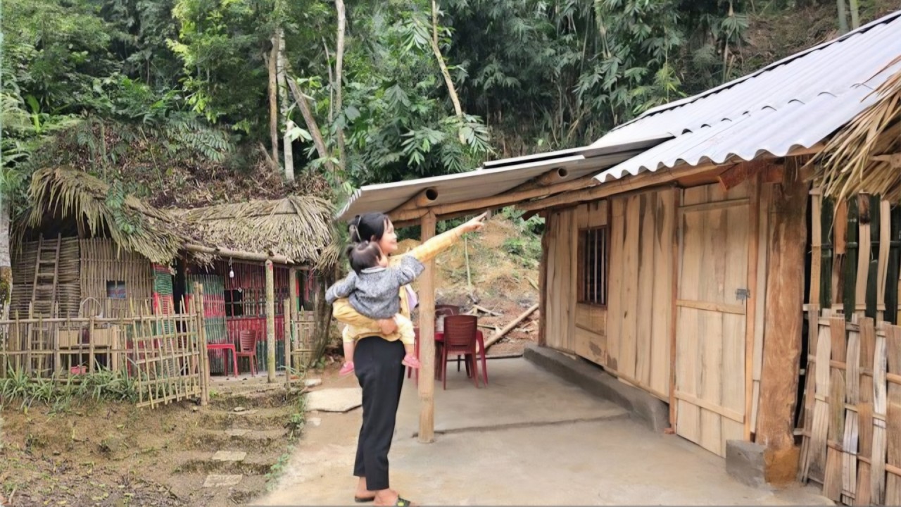 FULL VIDEO: 30 days for a single mother to build a wooden house with her own hands - start to finish