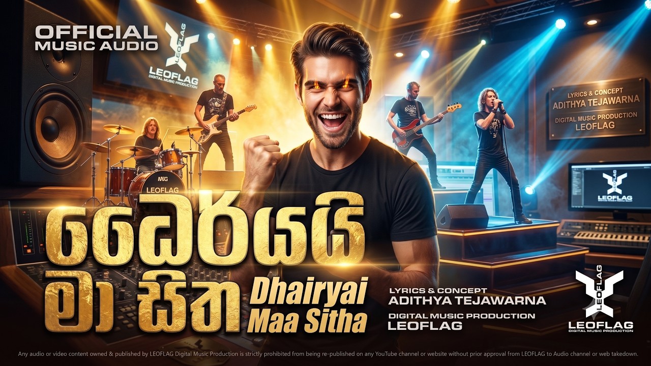 Dhairyai Maa Sitha | ධෛර්යයි මාසිත | Adithya Thejawarna | LEOFLAG