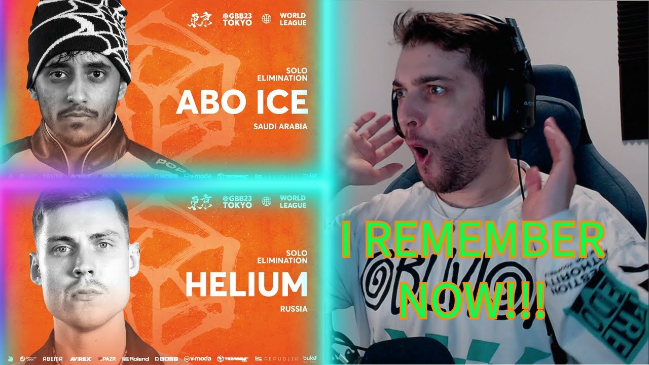 Helium 🇷🇺 | ABO ICE 🇸🇦 | GBB 2023: WORLD LEAGUE | Solo Elimination (Reaction) #beatbox #reaction