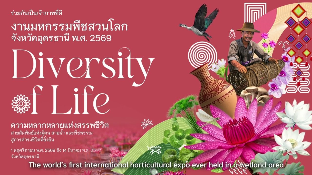 Udon Thani International Horticultural Expo 2026 | The World's First Horticultural Expo on a Wetland