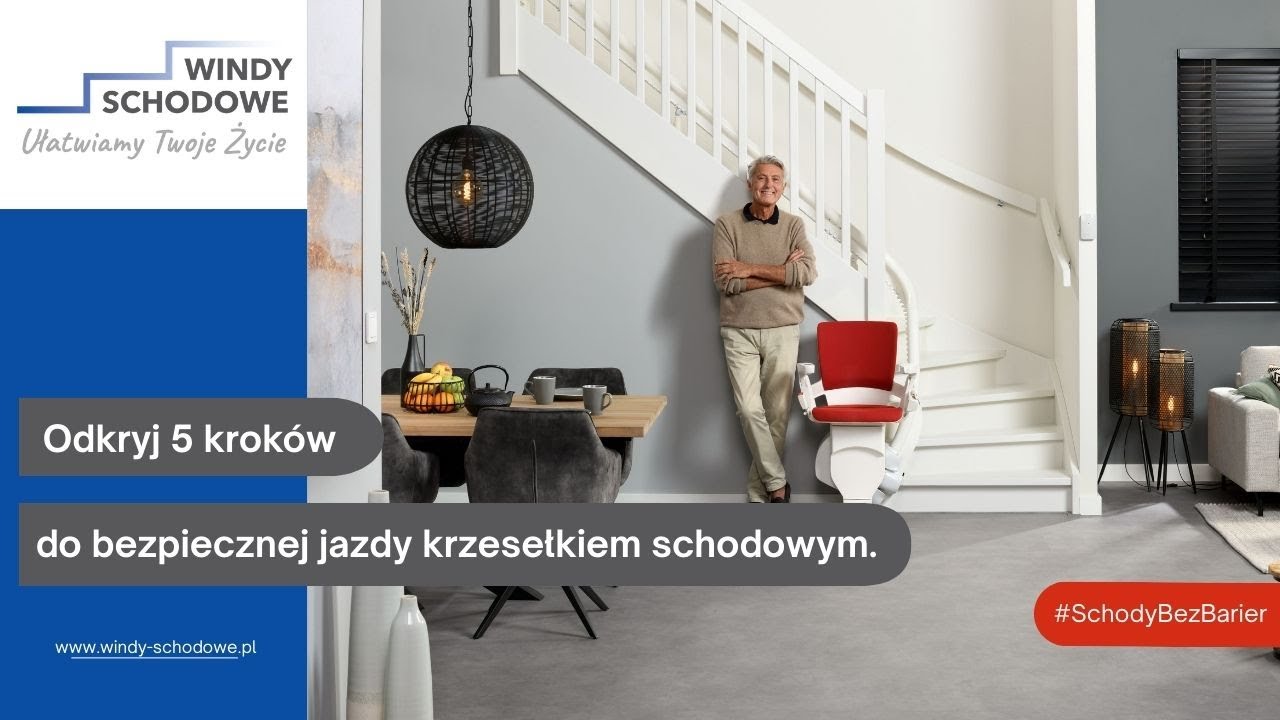 Czy krzesełko schodowe jest bezpieczne? Odkryj 5 kroków bezpiecznej jazdy na krzesełku schodowym.