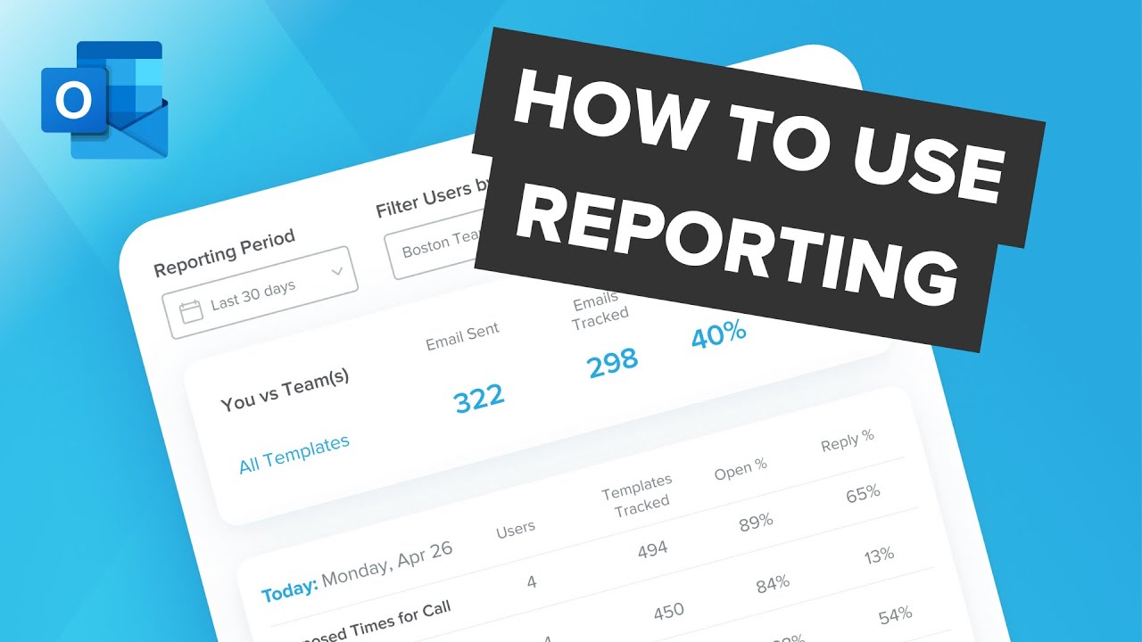 How to Use Yesware Reporting for Outlook