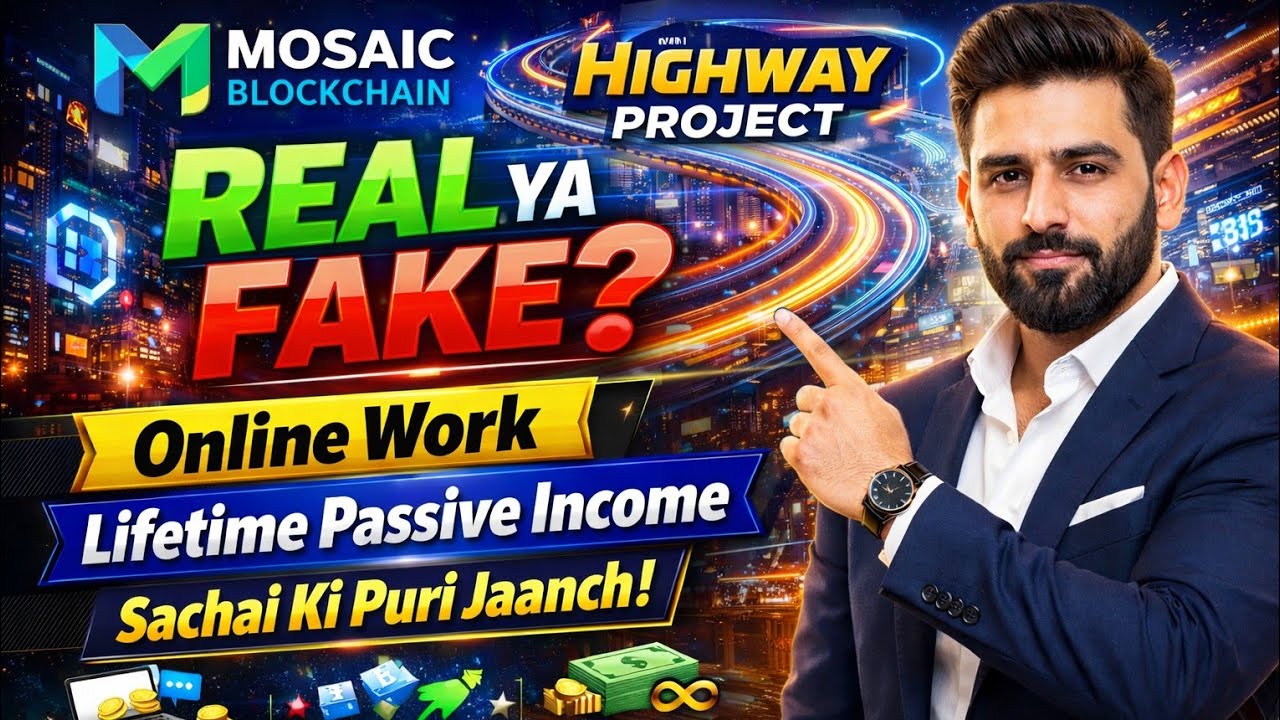 Mosaic Blockchain Ka Sach | Highway Project Full Verification | Lifetime Passive Income Online 