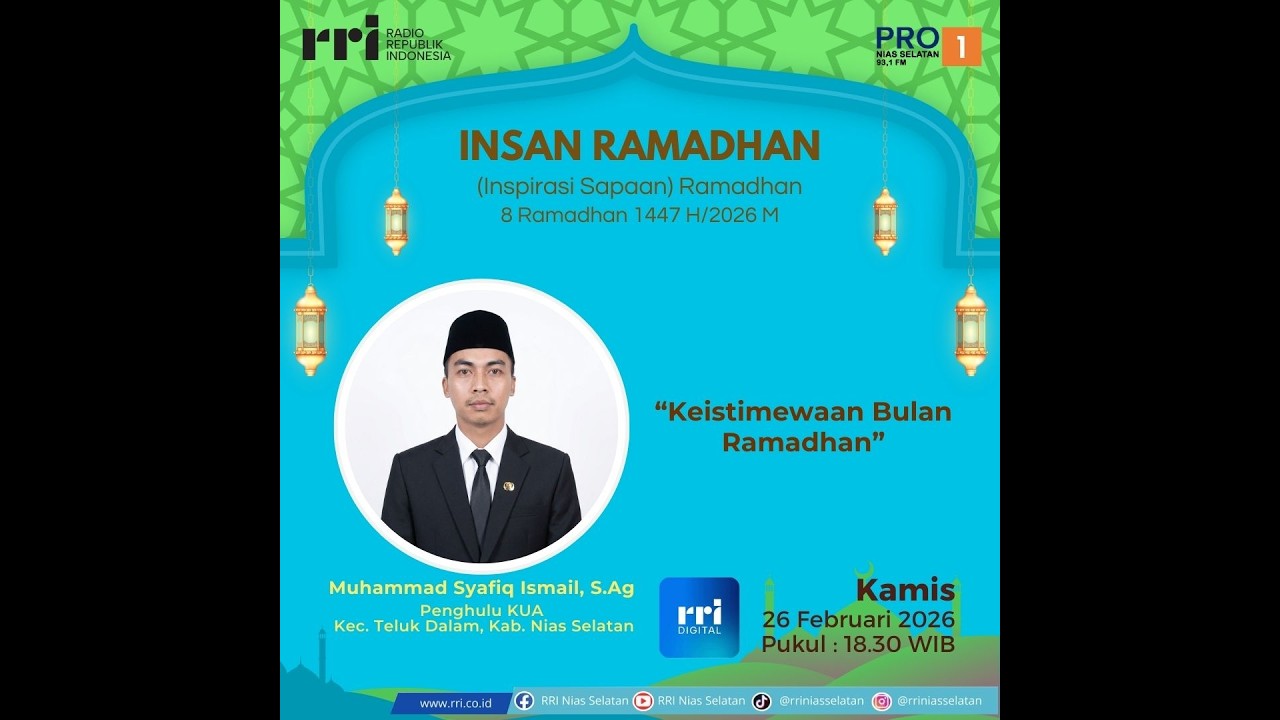 🔴 LIVE | INSAN RAMADHAN - Keistimewaan Bulan Ramadhan