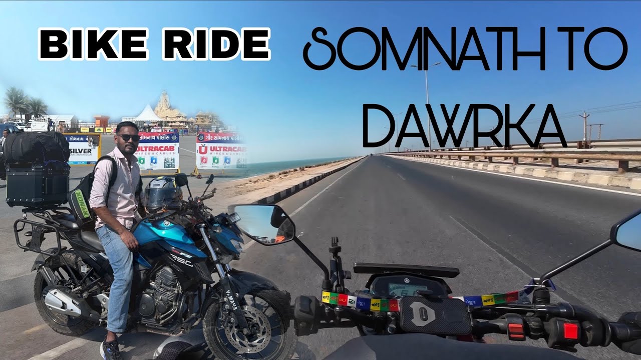 BEAUTIFUL COASTAL ROAD HIGHWAY (NH51) II Somnath TO Dwarka II BIKE RIDE EP-4