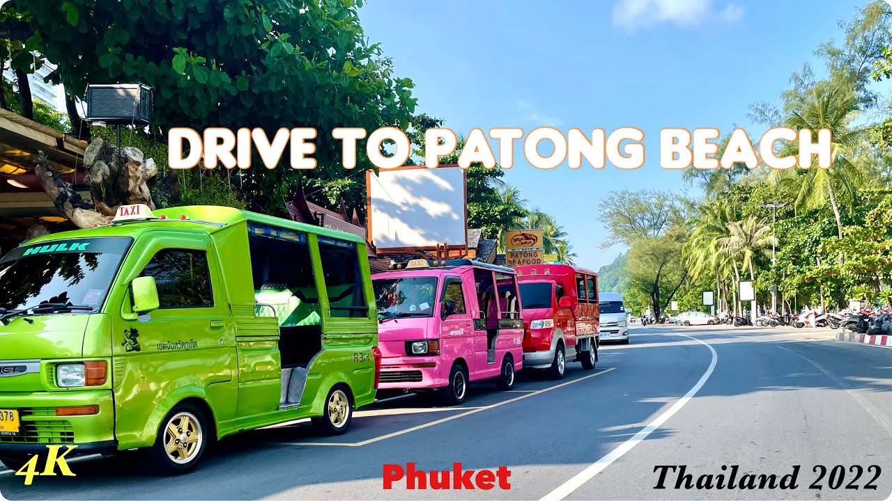 Driving in Thailand 2022 | Phuket | PaTong Beach | 4K Virtual Tour