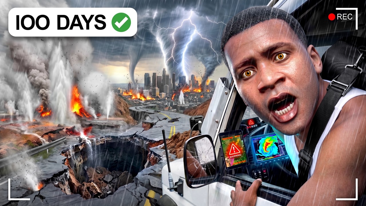 Я ПРОЖИЛ 100 ДНЕЙ в ЭКСТРЕМАЛЬНЫХ погодных условиях в GTA 5! (Часть 4)