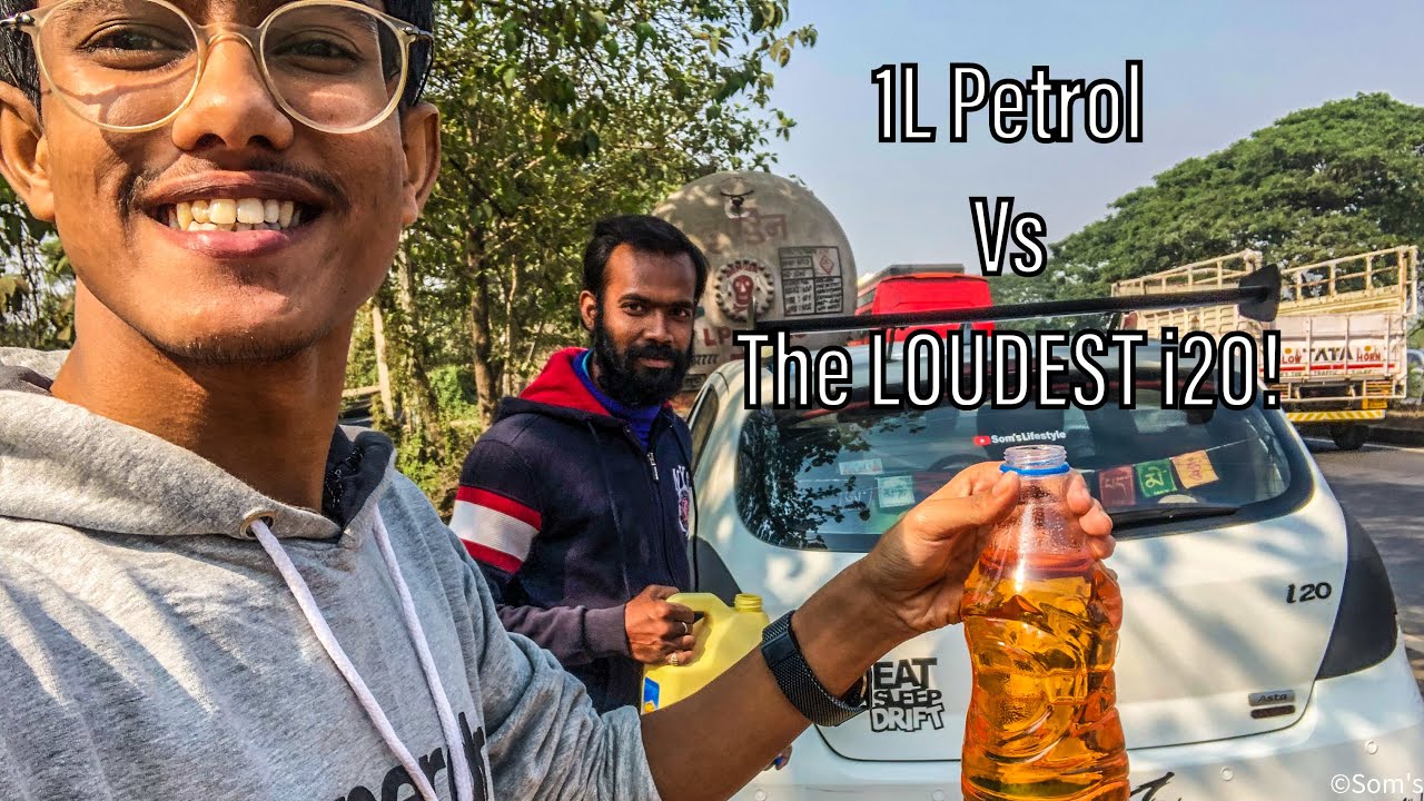 1 Litre Petrol vs My Straight Piped Loud i20! 🔥 mileage test! Most Wanted Video. *kitna deti hai*
