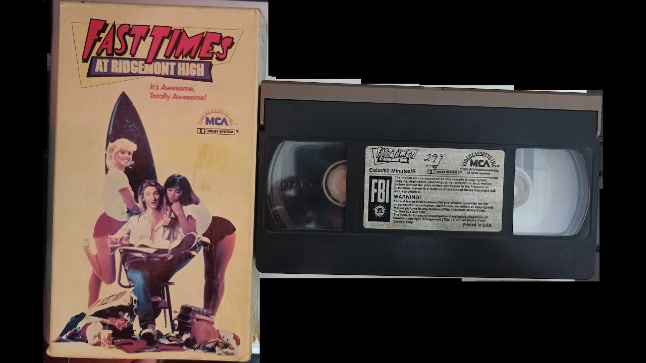 Closing to Fast Times at Ridgemont High 1982 VHS