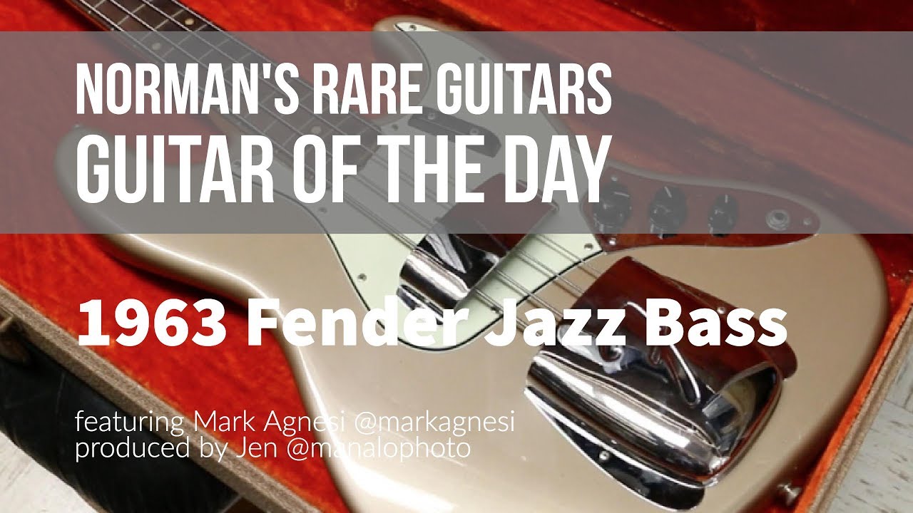 1963 Fender Jazz Bass Matching Headstock | Guitar of the Day