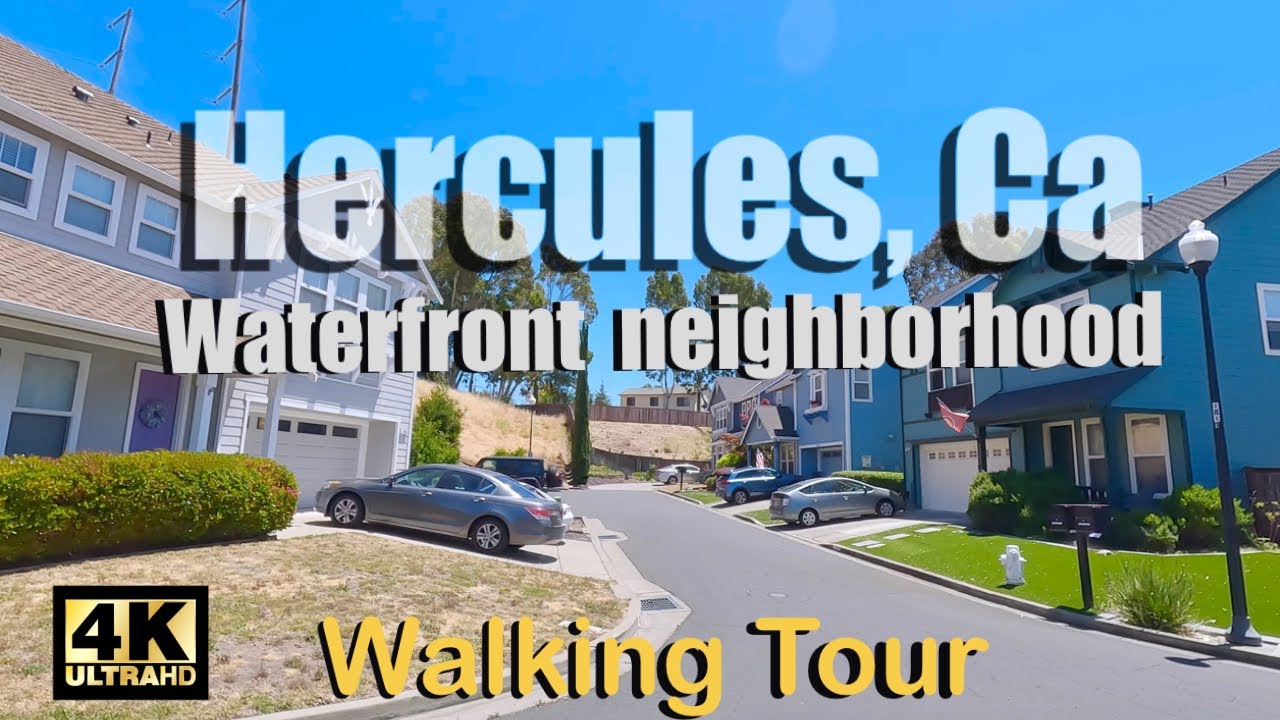 Hercules, California || Waterfront Neighborhood || [4K] Walking Tour ||