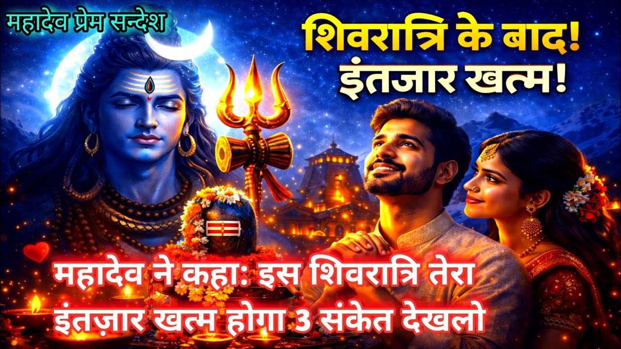 महादेव ने कहा इस शिवरात्रि तेरा इंतज़ार खत्म होगा🔱🌺 Mahadev Prem Sandesh