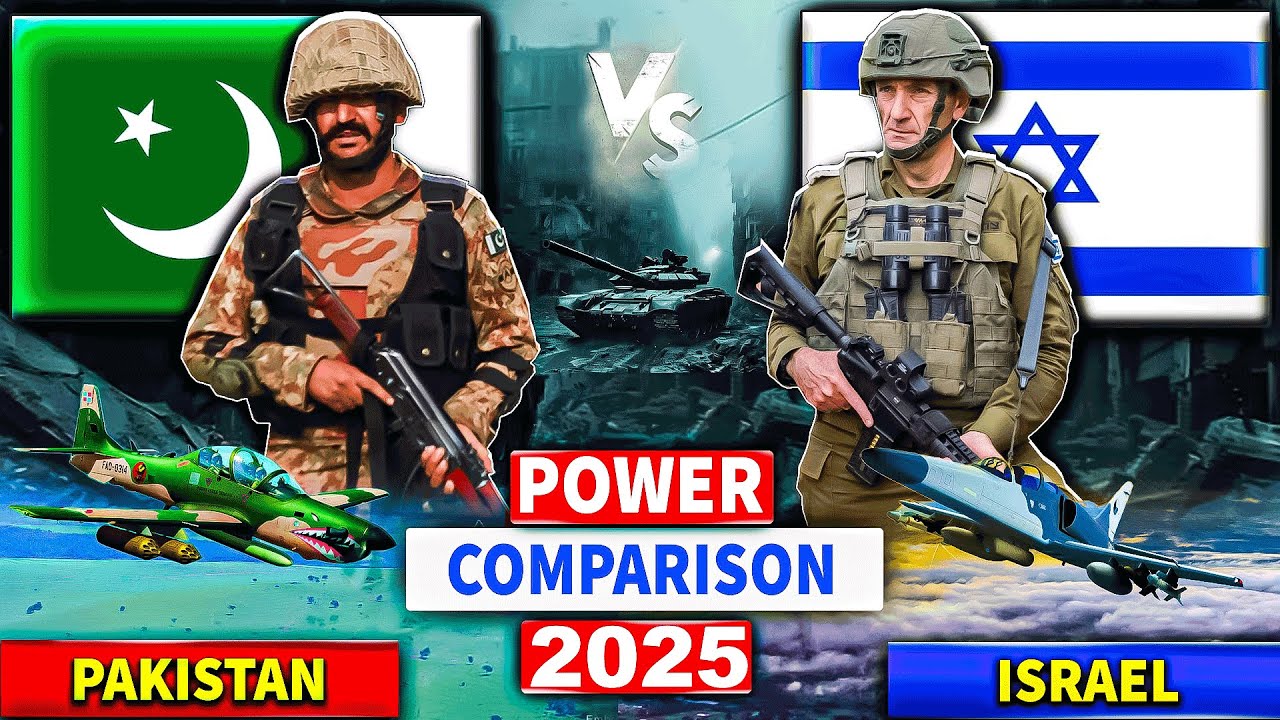 Israel vs Pakistan Military Power Comparison 2025 | Pakistan vs Israel Military Power 2025