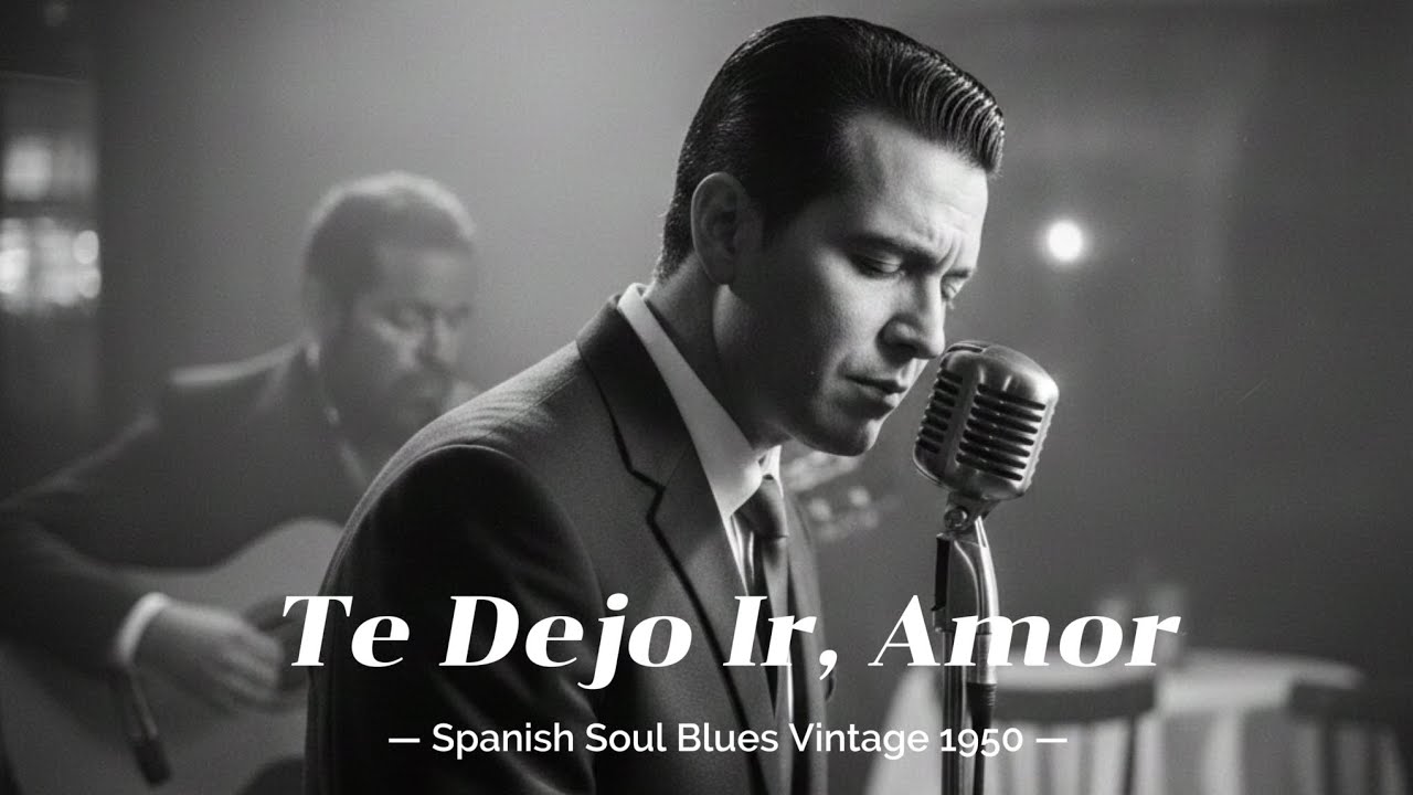 Te Dejo Ir, Amor - Spanish Soul Blues Vintage 1950 Vibes ( Lyric Video ) | Latin Soul Room
